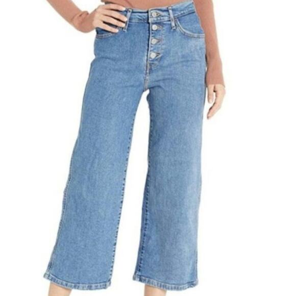 Levis mile high‎ cropped wide leg 27 - Picture 1 of 9
